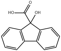 9-Hydroxy-9-fluorenecarboxylic acid  Struktur
