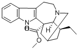 methyl ibogamine-18-carboxylate Struktur