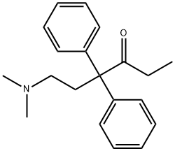 ノルメタドン 化学構造式