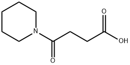 4-オキソ-4-(1-ピペリジニル)ブタン酸 化学構造式