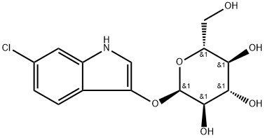 6-CHLORO-3-INDOXYL-ALPHA-D-GLUCOPYRANOSIDE 化学構造式