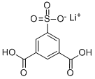 5-(リチオスルホ)-1,3-ベンゼンジカルボン酸 化学構造式