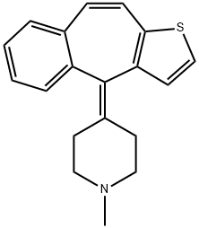 10-Deoxo-9,10-dehydro Ketotifen Structure