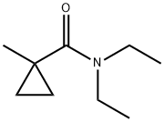 Cyclopropanecarboxamide, N,N-diethyl-1-methyl- (9CI) 结构式