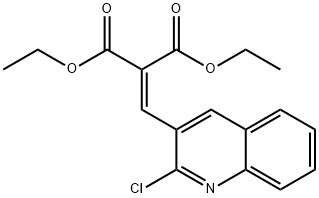 2-CHLORO-3-(2,2-DIETHOXYCARBONYL)VINYLQUINOLINE Struktur