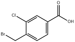4-溴甲基-3-氯苯甲酸, 467442-07-5, 结构式