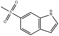 6-(メチルスルホニル)-1H-インドール 化学構造式