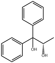 (2S)-1,1-ジフェニル-1,2-プロパンジオール 化学構造式