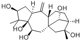 (14R)-グラヤノトキサ-10(20)-エン-3β,5,6β,14,16-ペンタオール 化学構造式