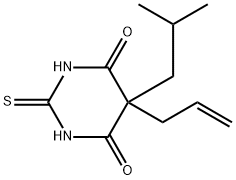 Dihydro-5-(2-methylpropyl)-5-isopropyl-2-thioxopyrimidine-4,6(1H,5H)-dione Structure