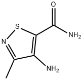 5-Isothiazolecarboxamide,  4-amino-3-methyl- Structure