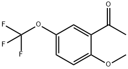 2'-甲氧基-5'-(三氟甲氧基)苯乙酮 结构式