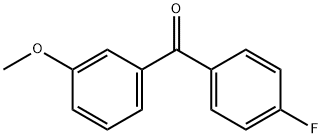 4-フルオロ-3'-メトキシベンゾフェノン 化学構造式