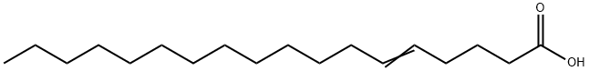 5-octadecenoic acid Structure