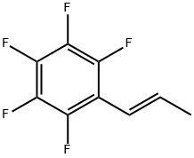 trans-1-(Perfluorophenyl)prop-1-ene, trans-1-(Pentafluorophenyl)prop-1-ene Struktur