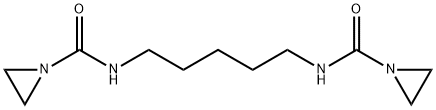 N-[5-(aziridine-1-carbonylamino)pentyl]aziridine-1-carboxamide Struktur