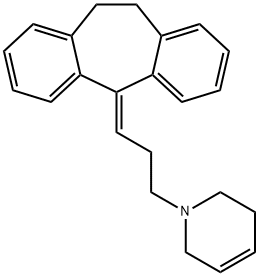 1-[3-(10,11-Dihydro-5H-dibenzo[a,d]cyclohepten-5-ylidene)propyl]-1,2,5,6-tetrahydropyridine 结构式