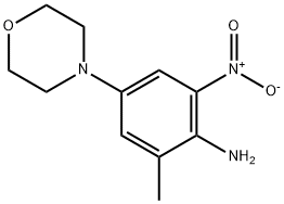2-METHYL-4-MORPHOLINO-6-NITROANILINE Structure