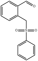 2-(フェニルスルホニルメチル)ベンズアルデヒド 化学構造式