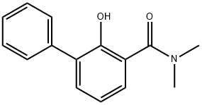 2-Hydroxy-N,N-dimethyl-1,1'-biphenyl-3-carboxamide Struktur