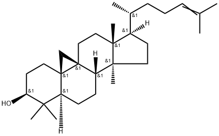 9,19-シクロラノスタ-24-エン-3β-オール 化学構造式