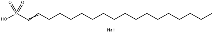 sodium 1-octadecene-1-sulphonate  Struktur