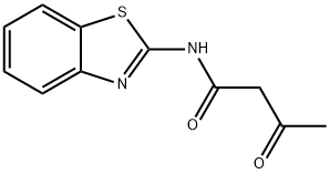 N-(2-ベンゾチアゾリル)アセチルアセトアミド 化学構造式