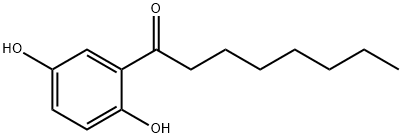 2',5'-dihydroxyoctanophenone Struktur