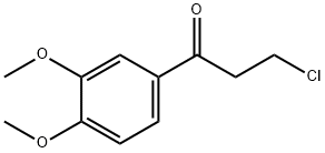 3-CHLORO-1-(3,4-DIMETHOXYPHENYL)PROPAN-1-ONE Struktur