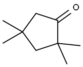 2,2,4,4-テトラメチルシクロペンタノン 化学構造式
