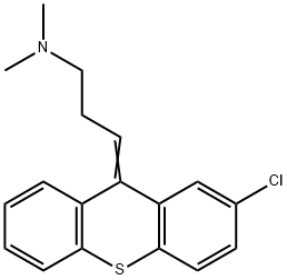 2-CHLORO-9-(3-DIMETHYLAMINOPROPYLIDENE)THIOXANTHENE Structure