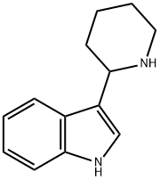 3-(哌啶-2-基)-1H-吲哚, 4695-73-2, 结构式