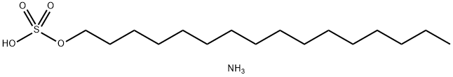 ammonium hexadecyl sulphate Structure