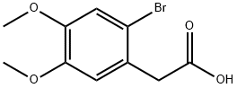 2-BROMO-4,5-DIMETHOXYPHENYLACETIC ACID Structure