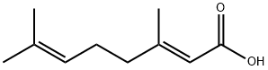 2,6-Octadienoic acid, 3,7-dimethyl-, (E)- Struktur