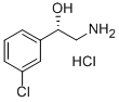 (S)-2-Amino-1-(3-chlorophenyl)ethanol hydrochloride Structure