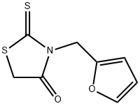 3-(2-furylmethyl)-2-sulfanylidene-thiazolidin-4-one Struktur