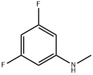 3,5-ジフルオロ-N-メチルアニリン 化学構造式