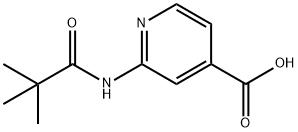 2-(2,2-ジメチル-プロピオニルアミノ)-イソニコチン酸 化学構造式