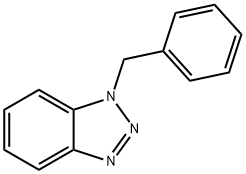 1-ベンジル-1H-ベンゾトリアゾール 化学構造式