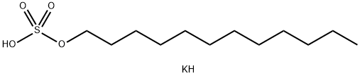 potassium dodecyl sulphate Struktur