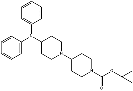 TERT-BUTYL 4-(4-(DIPHENYLAMINO)PIPERIDIN-1-YL)PIPERIDINE-1-CARBOXYLATE Struktur