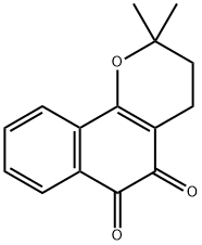 3,4-二氢-2,2-二甲基-2H-萘并[1,2-B]吡喃-5,6-二酮,4707-32-8,结构式