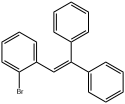 2-(2-ブロモフェニル)-1,1-ジフェニルエテン 化学構造式