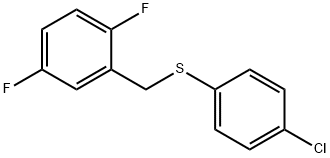 (4-chlorophenyl)(2,5-difluorobenzyl)sulfane Structure