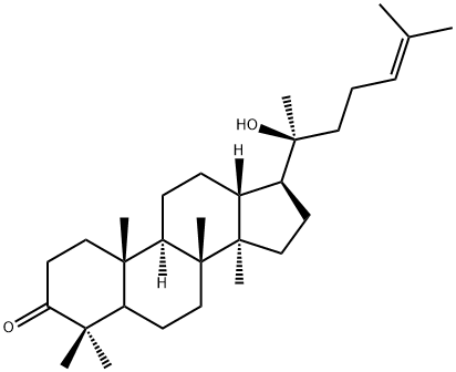 20-ヒドロキシダンマラ-24-エン-3-オン 化学構造式