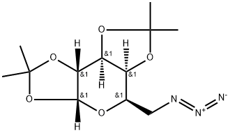 6-叠氮-6-脱氧-1,2:3,4-二-O-异亚丙基-Α-D-吡喃半乳糖, 4711-00-6, 结构式
