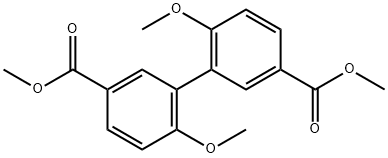 6,6'-Dimethoxybiphenyl-3,3'-dicarboxylic acid dimethyl ester Structure