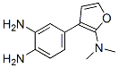 1,2-Benzenediamine,  4-[2-(dimethylamino)-3-furanyl]- Struktur