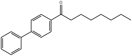 4-n-オクタノイルビフェニル 化学構造式